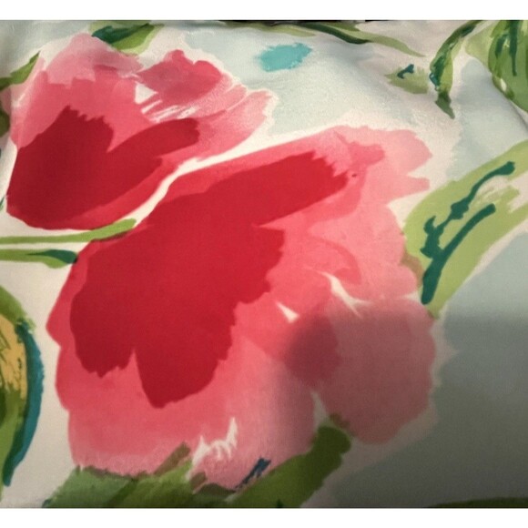 Vtg Oscar de la Renta Studio 100% Silk Shell 2PC Dress Set Floral Duster Size 10 - Picture 5 of 6